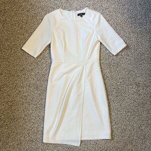 Lulus Womens Ivory White Dress Size S Short Sleeve Bridal Bachelorette Coquette